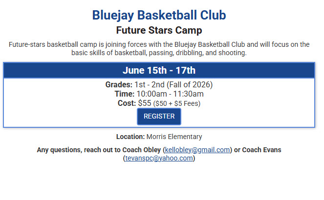 Future Stars Camp 2026